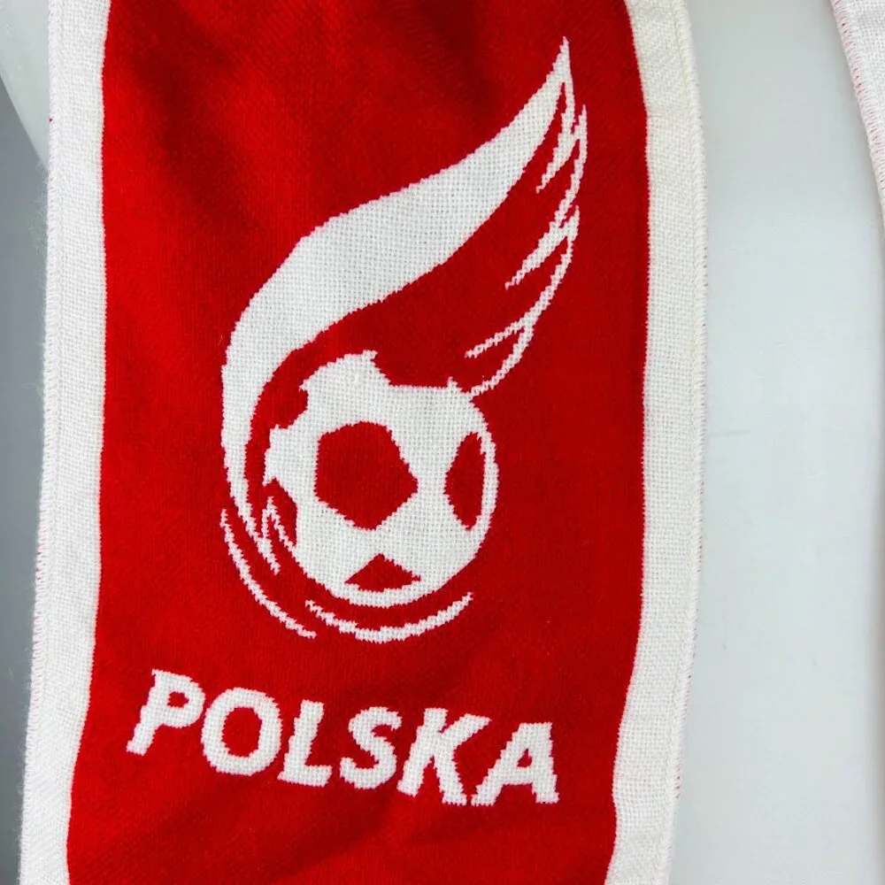 Polska Football Soccer TYSKIE Scarf Polish Beer Bam Bams